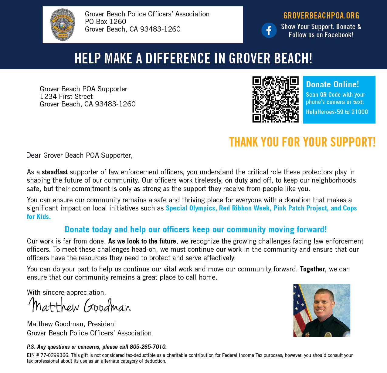 Donation Letter